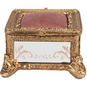 Clayre & Eef 6PR4132 Portagioie color oro 12x12x7 cm