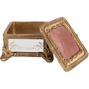 Clayre & Eef 6PR4132 Portagioie color oro 12x12x7 cm
