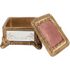 Clayre & Eef 6PR4132 Portagioie color oro 12x12x7 cm