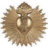 Clayre & Eef 6PR4133 Decorazione da parete 17x2x16 cm Colore oro