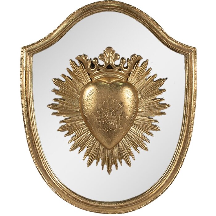 Clayre & Eef 6PR4135 Decorazione da parete 25x3x30 cm Colore oro