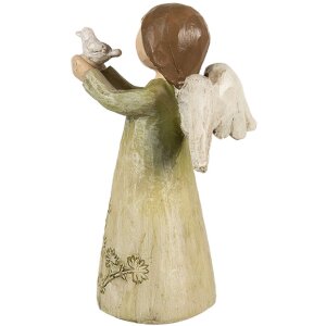 Clayre & Eef 6PR4981 Decorazione Angelo Verde 7x6x12 cm