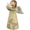 Clayre & Eef 6PR4981 Decorazione Angelo Verde 7x6x12 cm