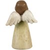 Clayre & Eef 6PR4981 Decorazione Angelo Verde 7x6x12 cm