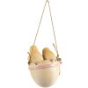 Clayre & Eef 6PR4983 Appendino per decorazione pulcini 5x5x7 cm Giallo