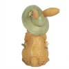 Clayre & Eef 6PR5018 Decorazione coniglio 8x6x11 cm Marrone Verde