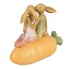 Clayre & Eef 6PR5024 Coniglio su carota Decorazione 17x10x15 cm Marrone
