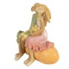 Clayre & Eef 6PR5024 Coniglio su carota Decorazione 17x10x15 cm Marrone