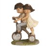 Clayre & Eef 6PR5027 Decorazione Bambini in bicicletta 10x6x14 cm Marrone