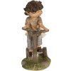 Clayre & Eef 6PR5027 Decorazione Bambini in bicicletta 10x6x14 cm Marrone