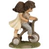 Clayre & Eef 6PR5027 Decorazione Bambini in bicicletta 10x6x14 cm Marrone