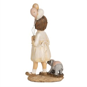 Clayre & Eef 6PR5031 Figura decorativa bambino Beige 9x6x18 cm