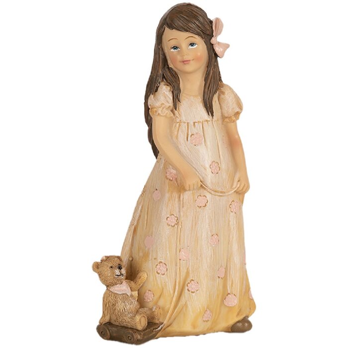 Clayre & Eef 6PR5035 Figurina decorativa Bambino Beige 8x6x15 cm