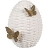 Clayre & Eef 6PR5041 Uovo decorativo 15x18x20 cm Bianco Design elegante