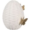 Clayre & Eef 6PR5041 Uovo decorativo 15x18x20 cm Bianco Design elegante