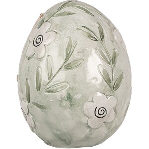 Clayre & Eef 6PR5043 Uovo decorativo verde Ø...