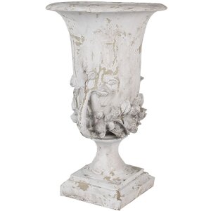 Clayre & Eef 6PR5057 Vaso da fiori decorativo Ø 30x44 cm Beige