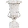 Clayre & Eef 6PR5058 Fioriera Decorazione Bianco Beige Ø 19x28 cm