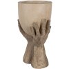 Clayre & Eef 6PR5061 Vaso da fiori decorativo 22x19x37 cm Beige