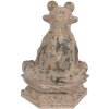 Clayre & Eef 6PR5063 Decorazione Rana 27x17x37 cm Marrone