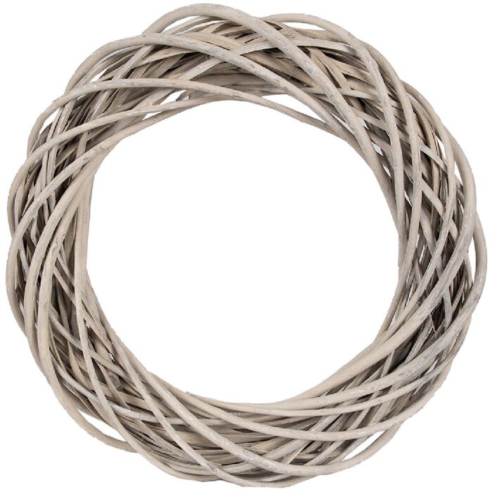 Clayre & Eef 6RO0600M Corona decorativa marrone Ø 40x7 cm