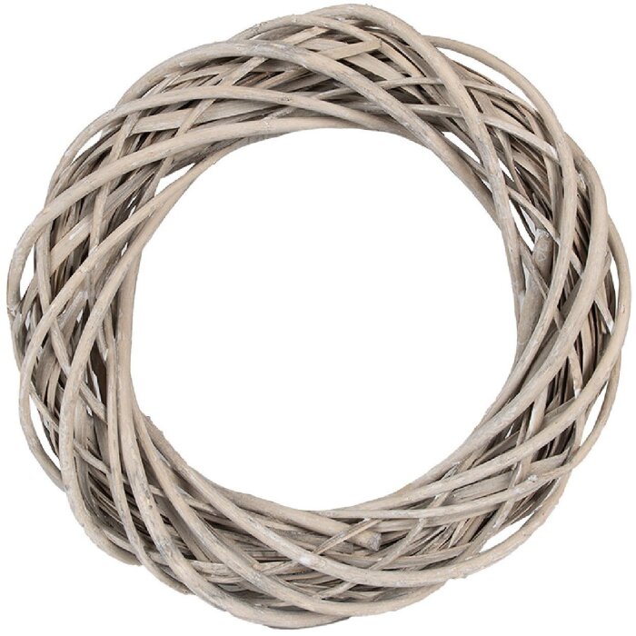 Clayre & Eef 6RO0600S Ghirlanda decorativa marrone Ø 30x6 cm Decorazione elegante per ambienti