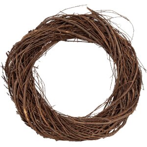 Clayre & Eef 6RO0602S Corona decorativa marrone...