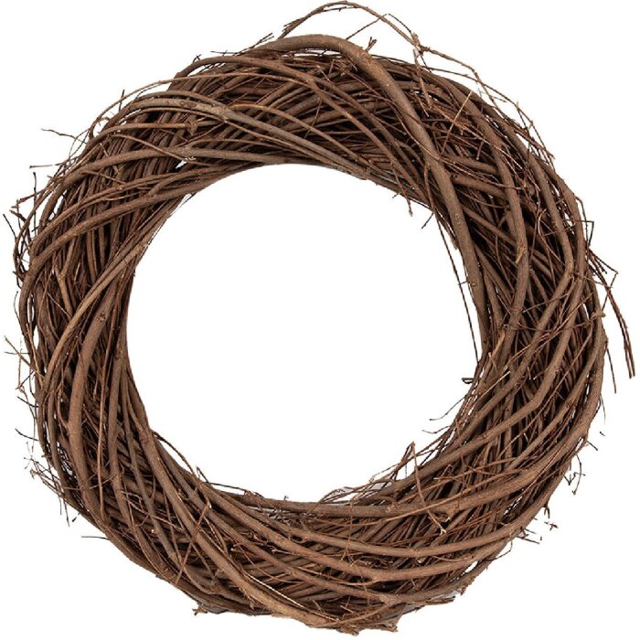 Clayre & Eef 6RO0602XS Ghirlanda decorativa marrone Ø 25x5 cm Design elegante per la casa