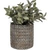Clayre & Eef 6TE0494S Vaso da fiori grigio Ø 11x12 cm