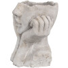 Clayre & Eef 6TE0498S Vaso da fiori grigio 17x14x18 cm