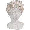 Clayre & Eef 6TE0499S Vaso da fiori grigio 14x14x22 cm
