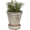 Clayre & Eef 6TE0503M Vaso da fiori beige Ø 11x12 cm