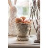 Clayre & Eef 6TE0503M Vaso da fiori beige Ø 11x12 cm