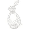 Clayre & Eef 6Y4664W Cestino bianco 16x12x33 cm - Pratico contenitore