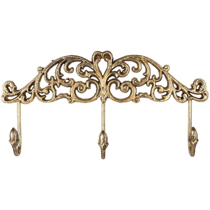 Clayre & Eef 6Y5435 Appendiabiti color oro 38x5x19 cm