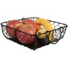 Clayre & Eef 6Y5479 Cestino nero 23x23x7 cm Contenitore di stile
