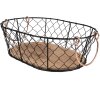 Clayre & Eef 6Y5480 Cestino nero 33x23x10 cm - Conservazione e decorazione