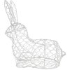 Clayre & Eef 6Y5481L Cestino coniglio bianco 28x15x30 cm Decorazione