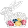 Clayre & Eef 6Y5481M Cestino coniglio bianco 25x13x22 cm