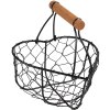 Clayre & Eef 6Y5485 Cestino nero 17x17x19 cm - Contenitore di stile