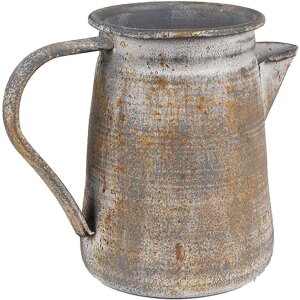 Clayre & Eef 6Y5495 Brocca decorativa Grigio 20x12x16 cm