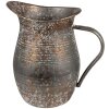 Clayre & Eef 6Y5504 Brocca decorativa Grigio 19x13x19 cm