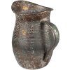 Clayre & Eef 6Y5504 Brocca decorativa Grigio 19x13x19 cm
