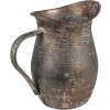 Clayre & Eef 6Y5504 Brocca decorativa Grigio 19x13x19 cm