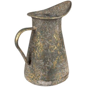 Clayre & Eef 6Y5506 Brocca decorativa Verde Oro 21x15x25 cm