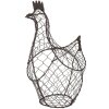 Clayre & Eef 6Y5521 Cesto Pollo 30x12x25cm Marrone - Cesto decorativo per larchiviazione