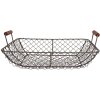 Clayre & Eef 6Y5526 Cestino marrone 32x26x8/12cm per riporre le cose alla moda