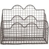 Clayre & Eef 6Y5530 Porta lettere marrone 27x12x22 cm - Accessori eleganti per ufficio