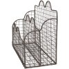 Clayre & Eef 6Y5530 Porta lettere marrone 27x12x22 cm - Accessori eleganti per ufficio
