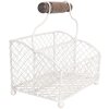 Clayre & Eef 6Y5533 Porta lettere bianco 19x15x9/24 cm - Pratico ed elegante